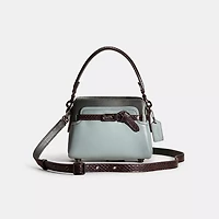 Restored Tate 18 Crossbody With Snakeskin Detail