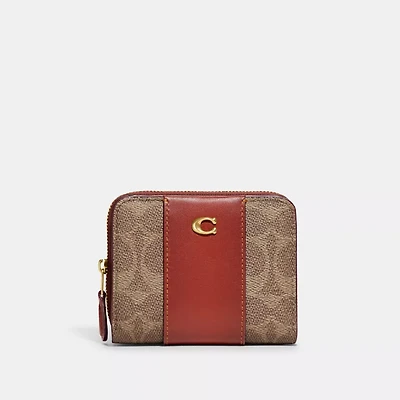Essential Billfold Wallet In Colorblock Signature Canvas