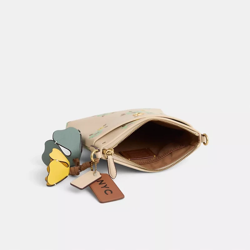 Upcrafted Kitt Messenger Crossbody With Floral Print