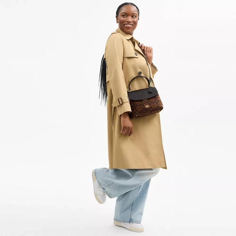 Emory Top Handle Bag Signature Chenille