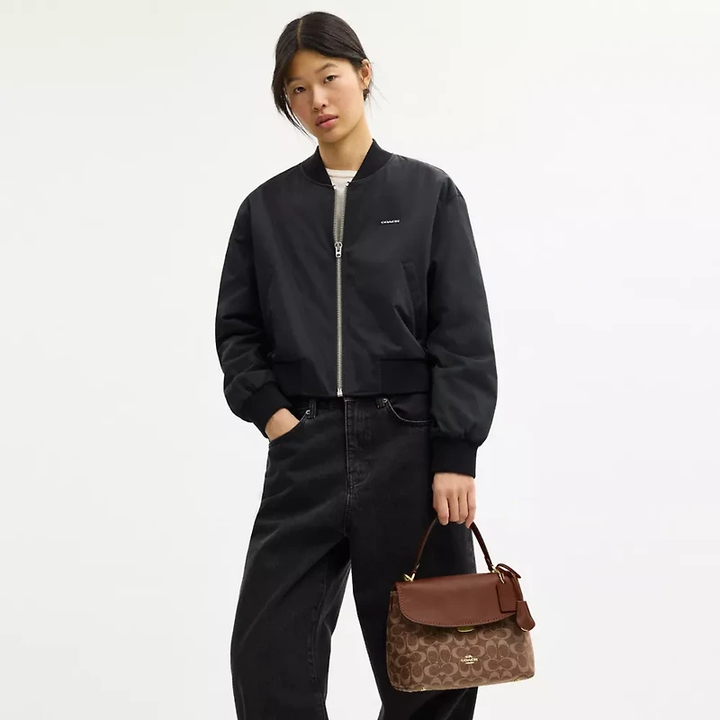 Emory Top Handle Bag In Signature Chenille