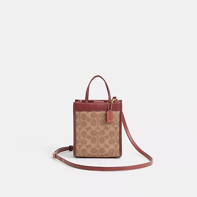 Restored Mini Cashin Tote In Signature Canvas