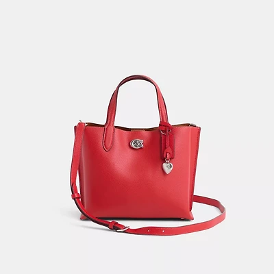 Restored Willow Tote Bag 24 With Heart Charm