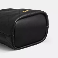 Faye Mini Drawstring Bag With Quilting