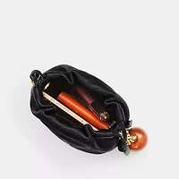 Faye Mini Drawstring Bag With Quilting