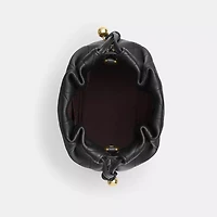 Faye Mini Drawstring Bag With Quilting