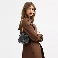 Faye Mini Drawstring Bag With Quilting