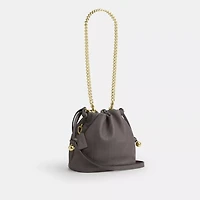 Faye Mini Drawstring Bag With Quilting