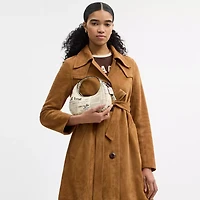 Carmen Mini Crossbody Bag With Newspaper Print