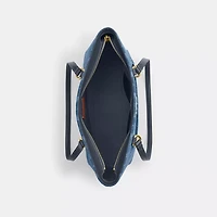Station Tote Bag In Signature Denim