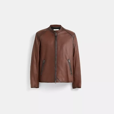 Restored Icon Leather Racer Jacket