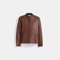 Restored Icon Leather Racer Jacket