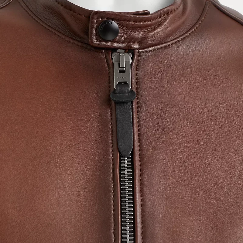 Restored Icon Leather Racer Jacket