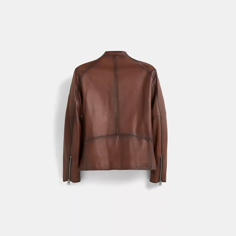 Restored Icon Leather Racer Jacket