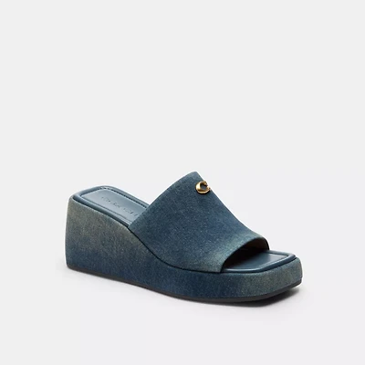 Marie Platform Sandal Loved Denim