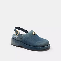 Sculpted C Platform Clog Loved Denim