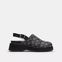 Sculpted C Platform Clog Crystal Signature Jacquard