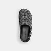 Sculpted C Platform Clog Crystal Signature Jacquard