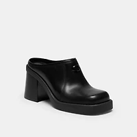 Sculpted C Heeled Mule