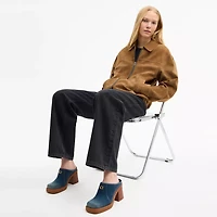 Sculpted C Heeled Mule Loved Denim