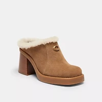 Sculpted C Heeled Mule
