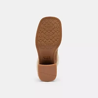 Sculpted C Heeled Mule