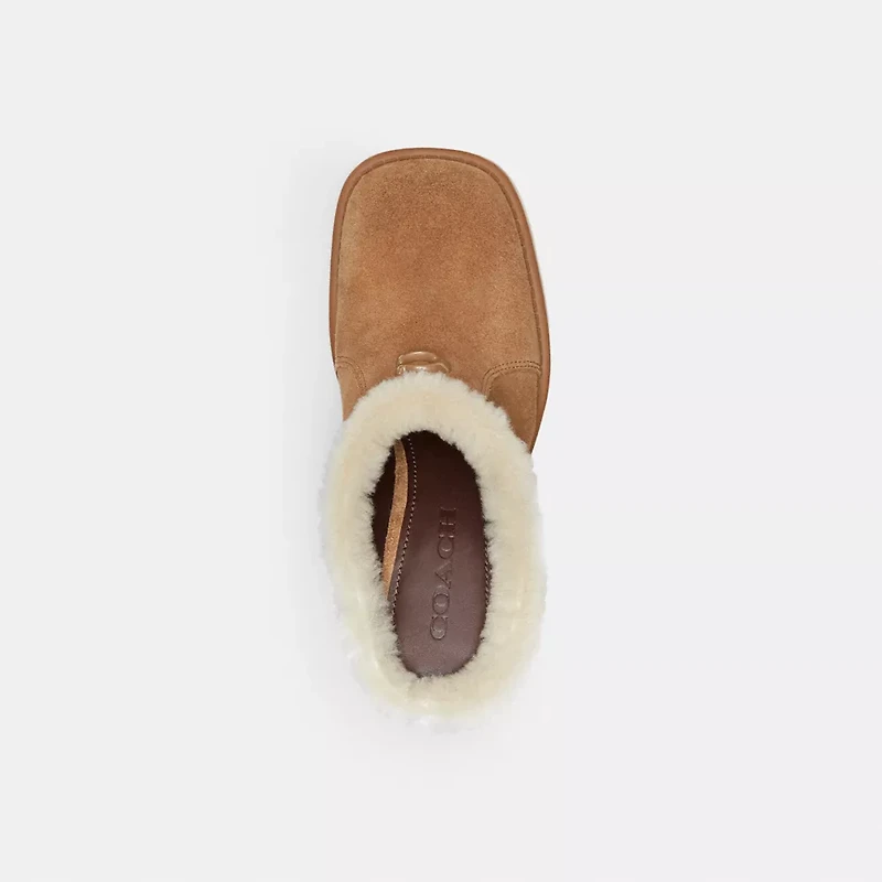 Sculpted C Heeled Mule