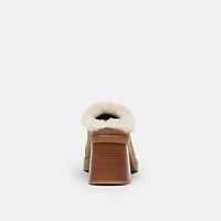Sculpted C Heeled Mule