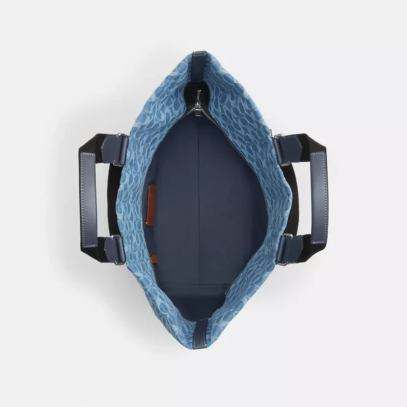 Small Tour Tote Bag In Signature Denim