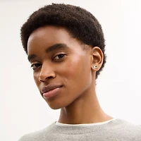 Pavé C Stud Earrings