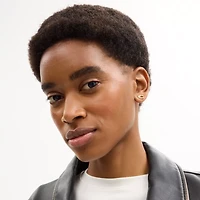 Pavé C Stud Earrings