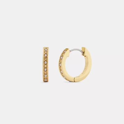 Pearl Huggie Earrings