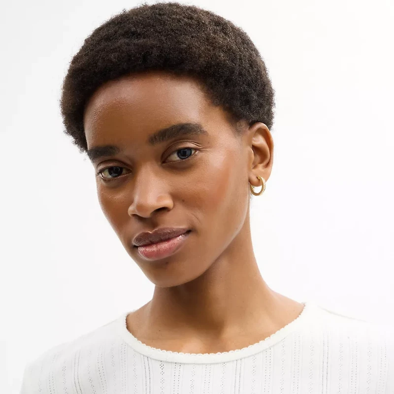 Pearl Huggie Earrings