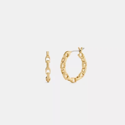 Linked C Small Hoop Earrings