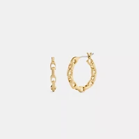 Linked C Small Hoop Earrings