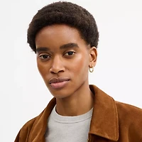 Linked C Small Hoop Earrings