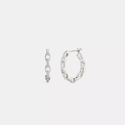 Linked C Small Hoop Earrings