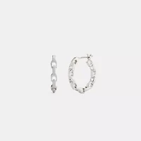 Linked C Small Hoop Earrings