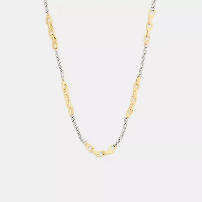 Linked C Necklace