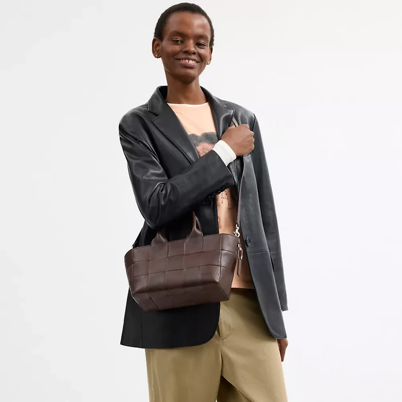 Alter/Ego Small Tote Bag Upcrafted Leather