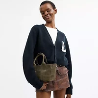 Alter/Ego Small Tote Bag In Upcrafted Suede