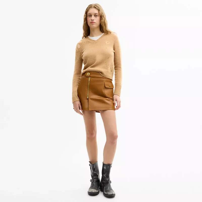 Mini Leather Heritage Skirt