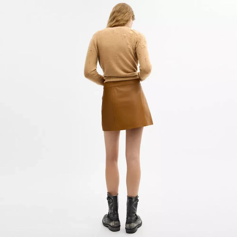 Mini Leather Heritage Skirt