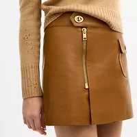 Mini Leather Heritage Skirt