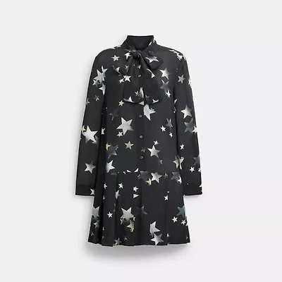 Tie Neck Star Dress