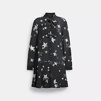 Tie Neck Star Dress