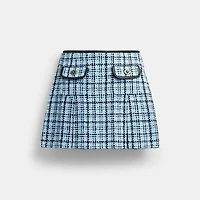 Turnlock Tweed Skirt