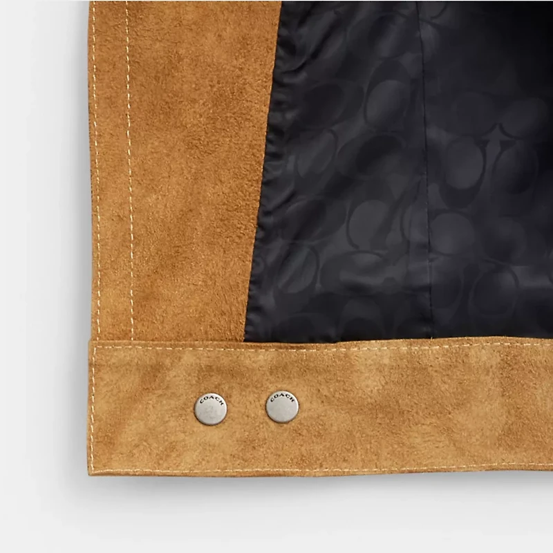 Asymmetric Suede Jacket