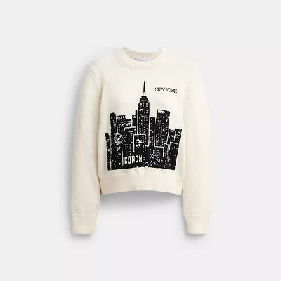 Postcard Crewneck Sweater