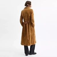 Suede Trench Coat